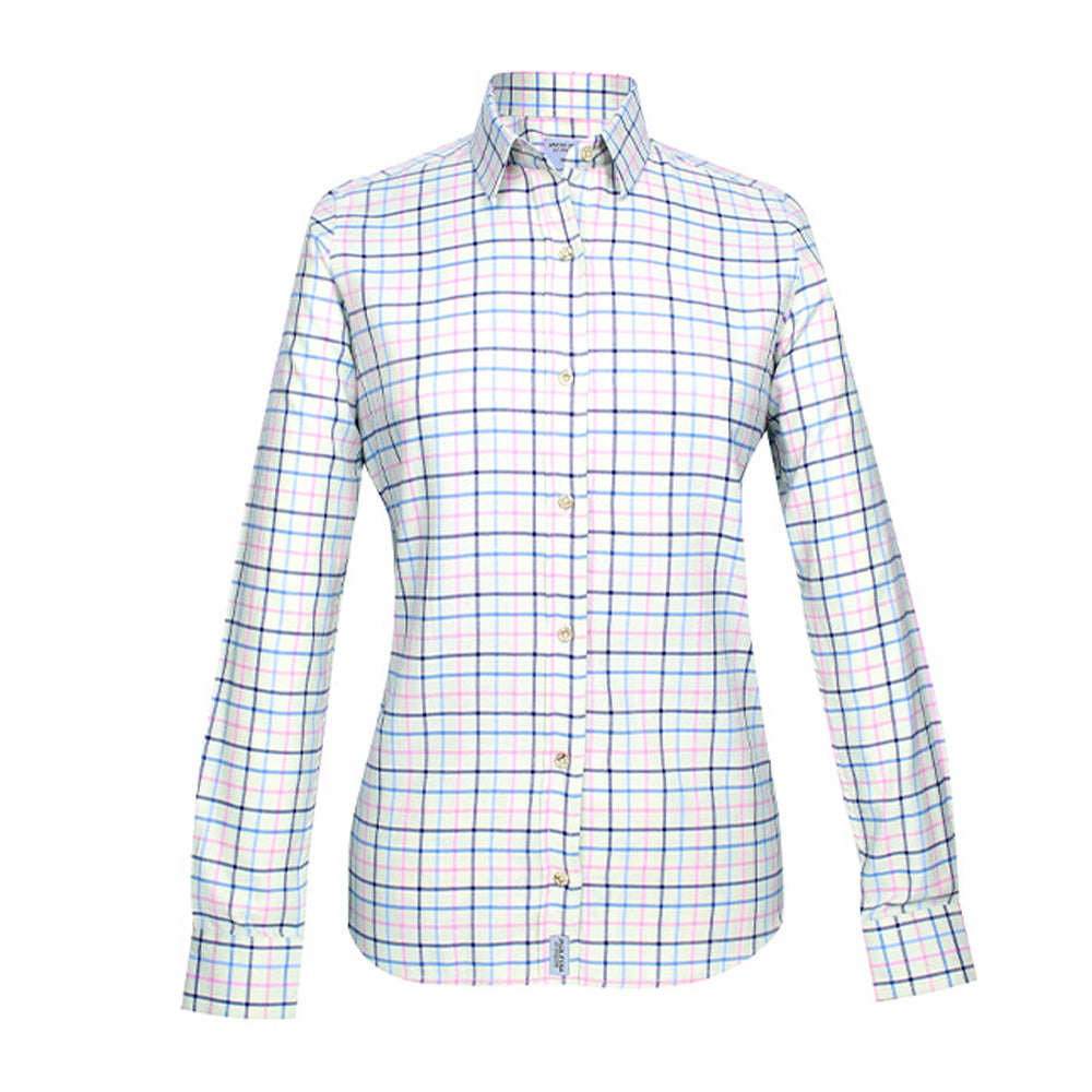 Navy - Front - Jack Pyke Womens-Ladies Countryman Checked Shirt