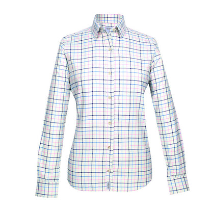 Navy - Front - Jack Pyke Womens-Ladies Countryman Checked Shirt