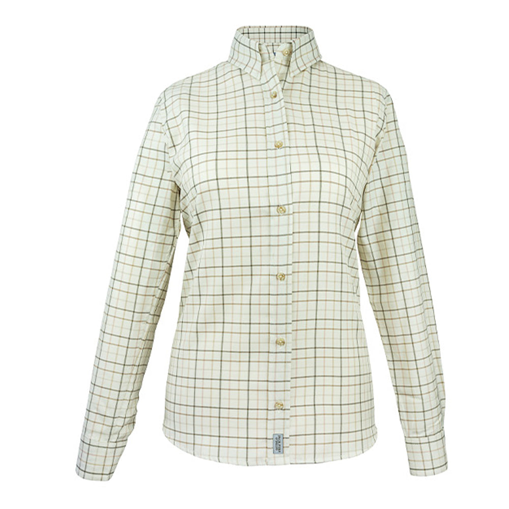 Brown - Front - Jack Pyke Womens-Ladies Countryman Checked Shirt
