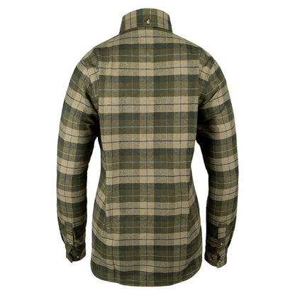 Green - Back - Jack Pyke Womens-Ladies Bleasdale Flannel Heavy Shirt