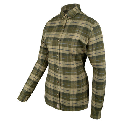 Green - Side - Jack Pyke Womens-Ladies Bleasdale Flannel Heavy Shirt