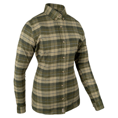 Green - Lifestyle - Jack Pyke Womens-Ladies Bleasdale Flannel Heavy Shirt