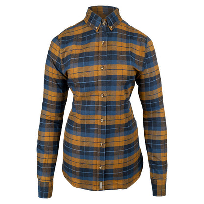Navy - Front - Jack Pyke Womens-Ladies Bleasdale Flannel Heavy Shirt