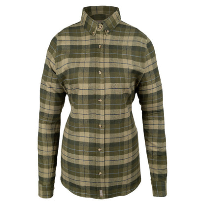 Green - Front - Jack Pyke Womens-Ladies Bleasdale Flannel Heavy Shirt