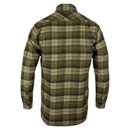 Green - Back - Jack Pyke Mens Bleasdale Checked Flannel Heavy Shirt