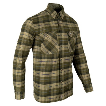Green - Lifestyle - Jack Pyke Mens Bleasdale Checked Flannel Heavy Shirt