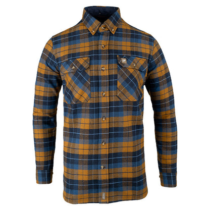 Navy - Front - Jack Pyke Mens Bleasdale Checked Flannel Heavy Shirt
