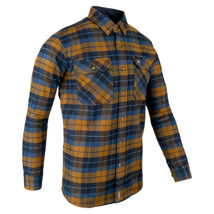 Navy - Lifestyle - Jack Pyke Mens Bleasdale Checked Flannel Heavy Shirt
