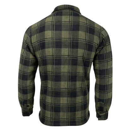 Green - Back - Jack Pyke Mens Tundra Checked Shirt