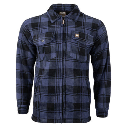 Navy - Front - Jack Pyke Mens Tundra Checked Shirt