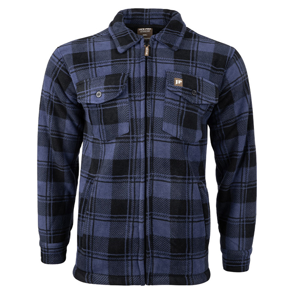 Navy - Front - Jack Pyke Mens Tundra Checked Shirt