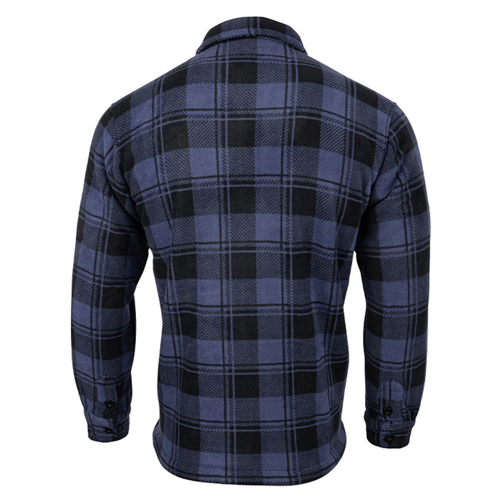 Navy - Back - Jack Pyke Mens Tundra Checked Shirt