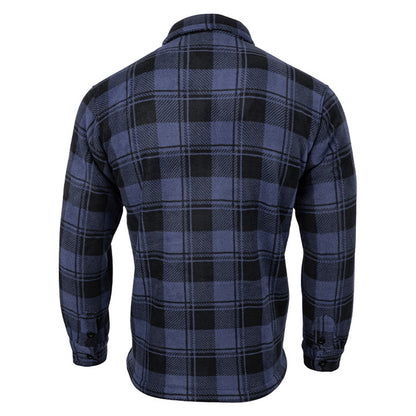 Navy - Back - Jack Pyke Mens Tundra Checked Shirt