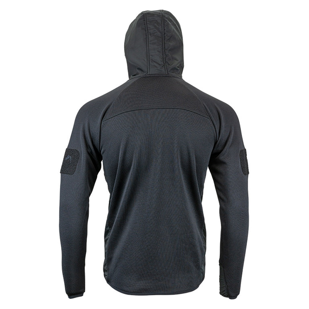 Black - Back - Viper Mens Storm Fleece Full Zip Hoodie