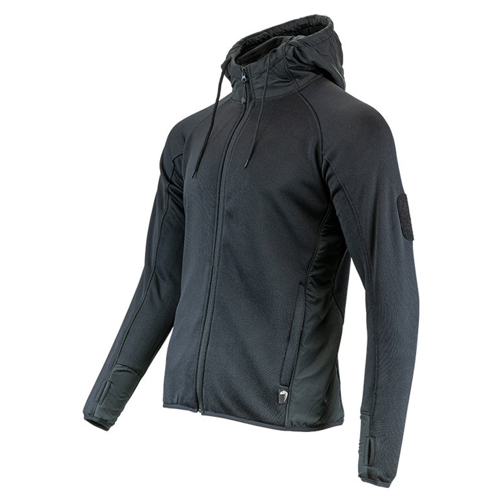 Black - Lifestyle - Viper Mens Storm Fleece Full Zip Hoodie
