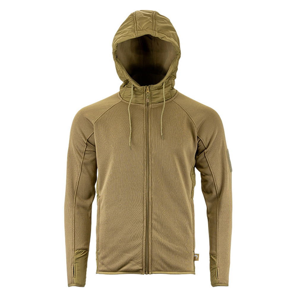 Coyote - Front - Viper Mens Storm Fleece Full Zip Hoodie
