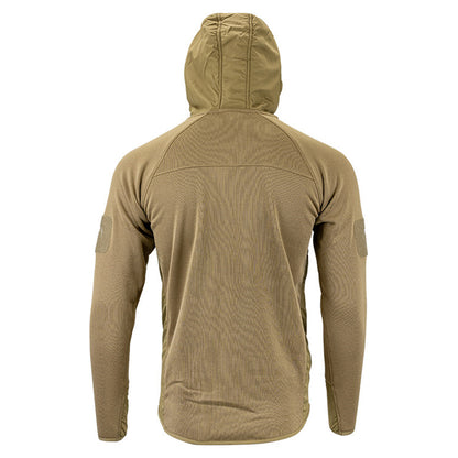 Coyote - Back - Viper Mens Storm Fleece Full Zip Hoodie