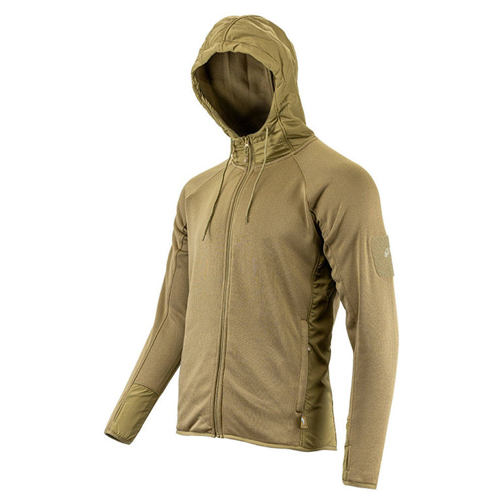 Coyote - Side - Viper Mens Storm Fleece Full Zip Hoodie