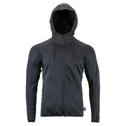 Black - Front - Viper Mens Storm Fleece Full Zip Hoodie