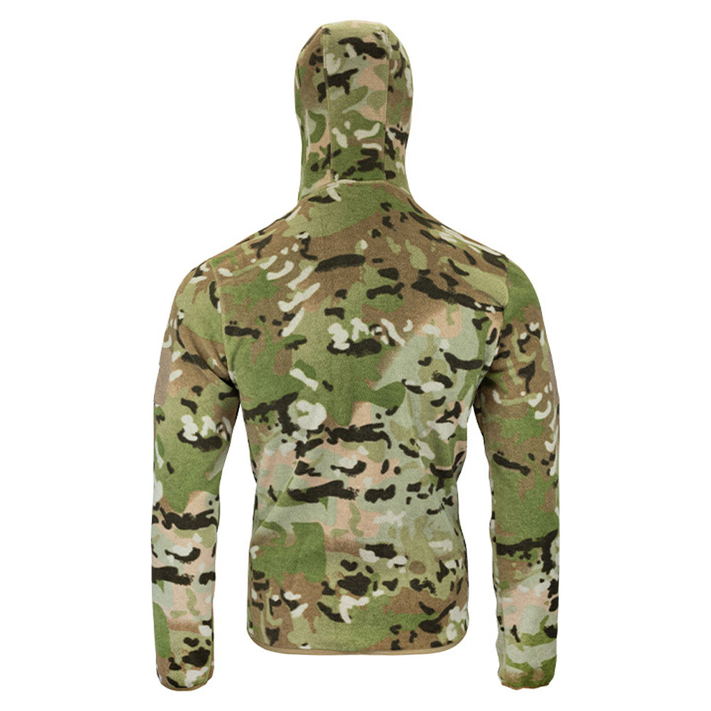 Camo Green - Back - Viper Mens Camo Fleece Hoodie