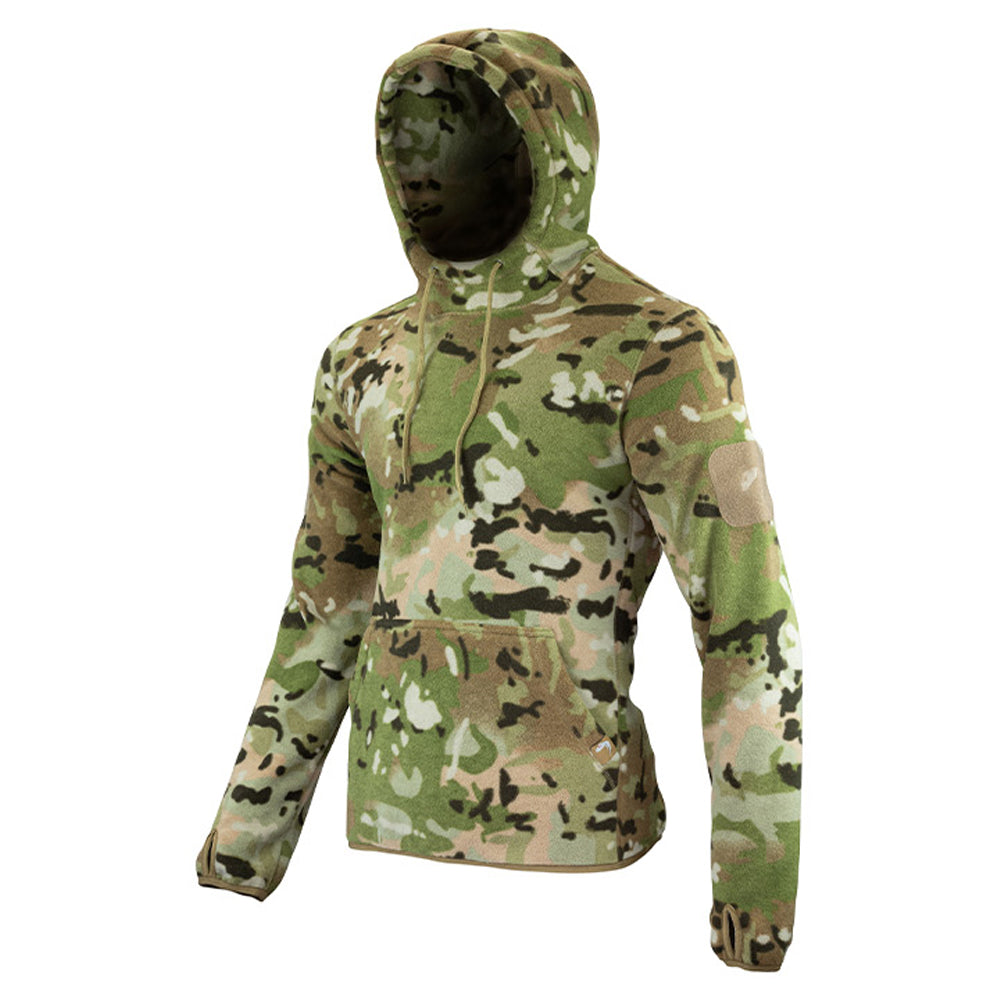 Camo Green - Side - Viper Mens Camo Fleece Hoodie