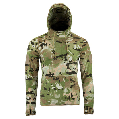 Camo Green - Front - Viper Mens Camo Fleece Hoodie