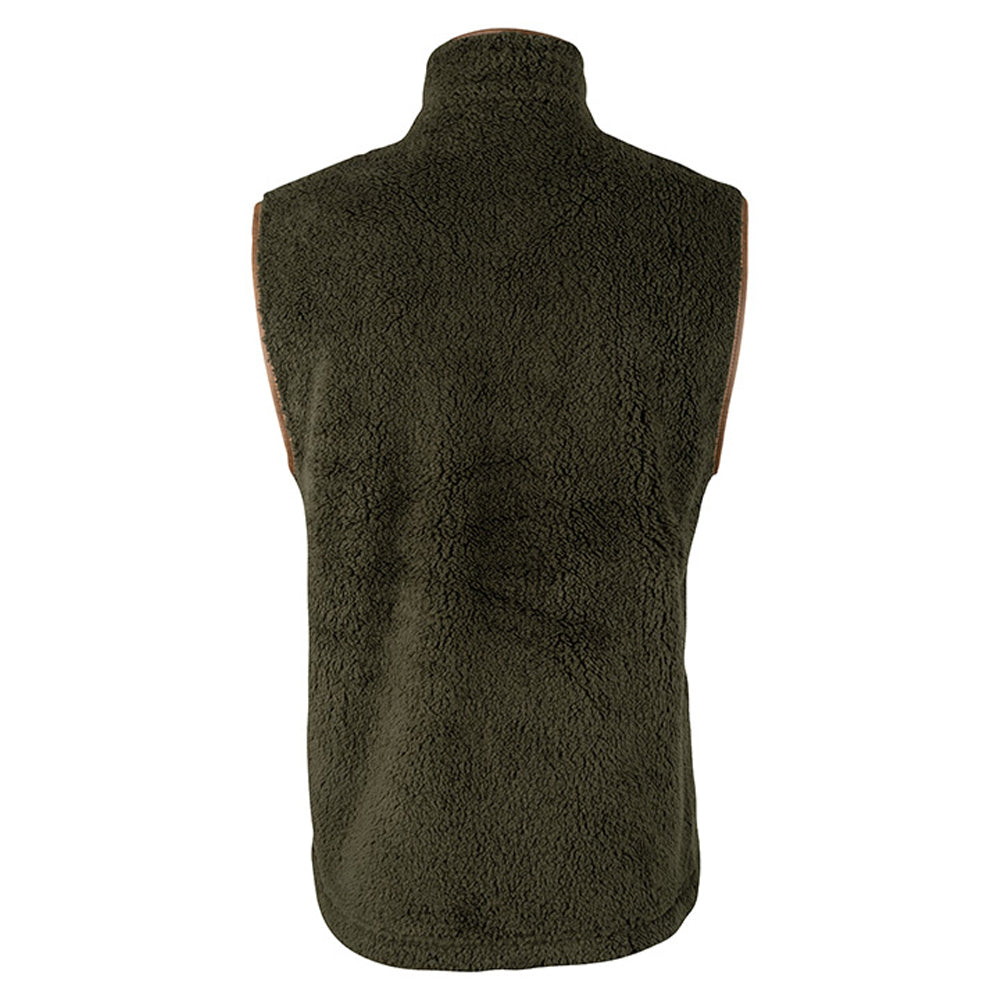 Dark Olive - Back - Jack Pyke Mens Countryman Chunky Fleece Gilet