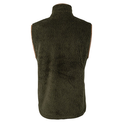 Dark Olive - Back - Jack Pyke Mens Countryman Chunky Fleece Gilet