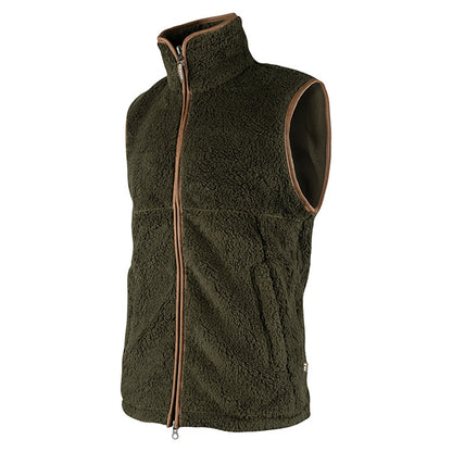 Dark Olive - Side - Jack Pyke Mens Countryman Chunky Fleece Gilet