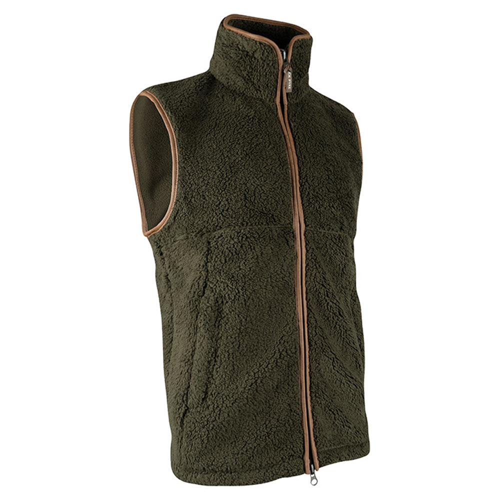 Dark Olive - Lifestyle - Jack Pyke Mens Countryman Chunky Fleece Gilet