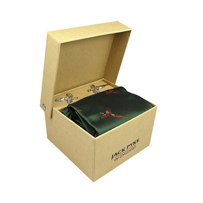 Green - Back - Jack Pyke Pheasant Cufflink Set