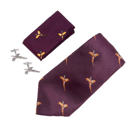 Wine - Front - Jack Pyke Pheasant Cufflink Set