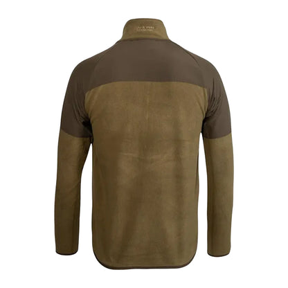 Dark Mustard - Back - Jack Pyke Mens Bleasdale Half Zip Fleece Top