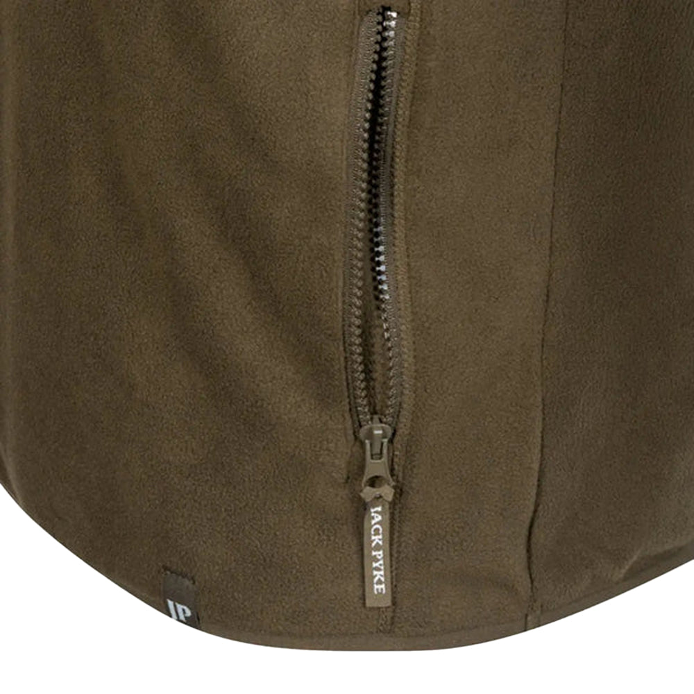 Dark Olive - Pack Shot - Jack Pyke Mens Bleasdale Half Zip Fleece Top