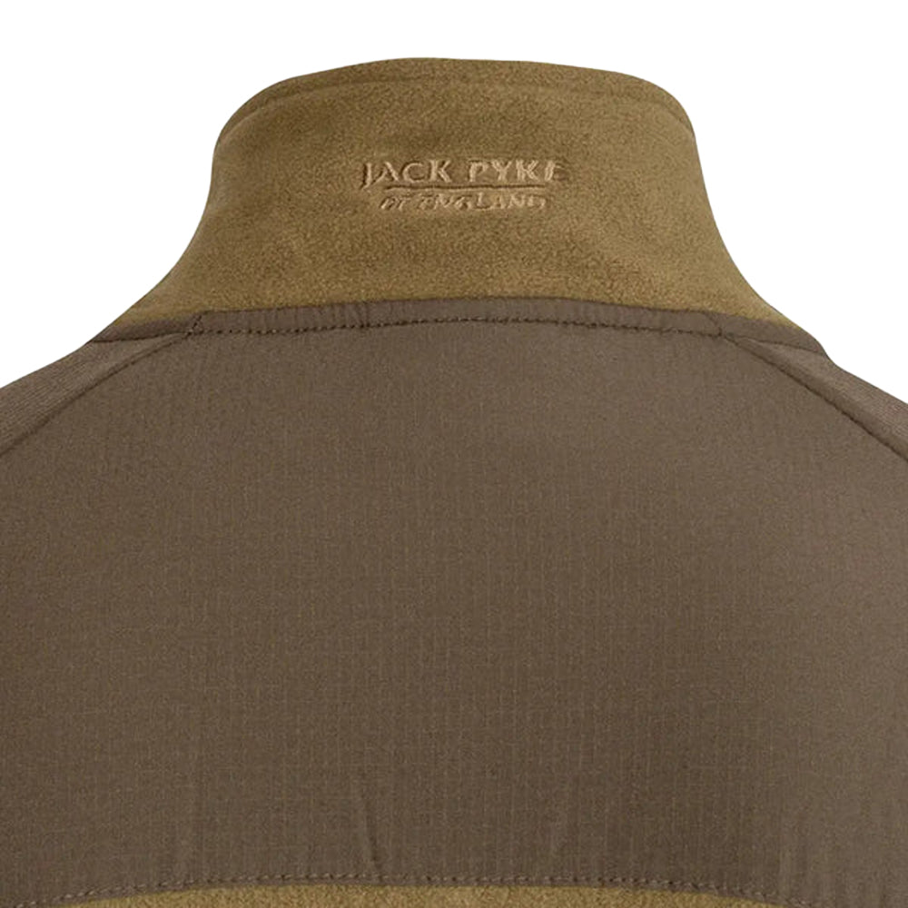 Dark Mustard - Pack Shot - Jack Pyke Mens Bleasdale Half Zip Fleece Top