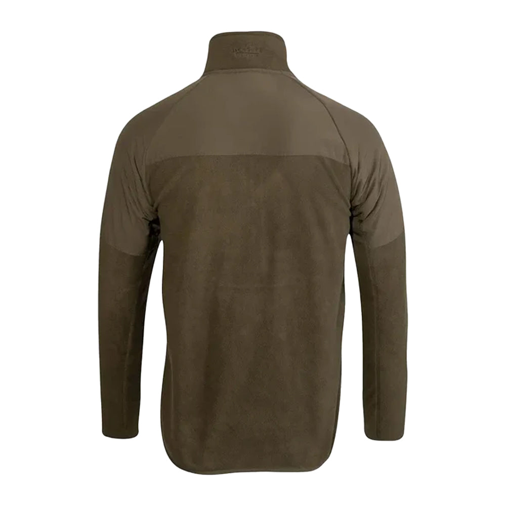 Dark Olive - Back - Jack Pyke Mens Bleasdale Half Zip Fleece Top