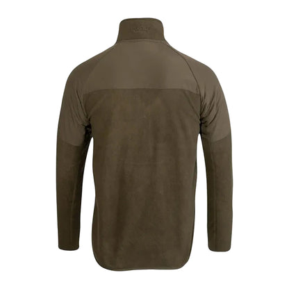 Dark Olive - Back - Jack Pyke Mens Bleasdale Half Zip Fleece Top