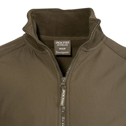 Dark Olive - Lifestyle - Jack Pyke Mens Bleasdale Half Zip Fleece Top