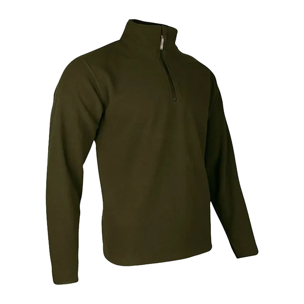 Dark Olive - Side - Jack Pyke Mens Country Fleece Top