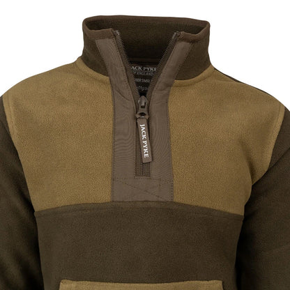 Green - Pack Shot - Jack Pyke Childrens-Kids Two Tone Fleece Top