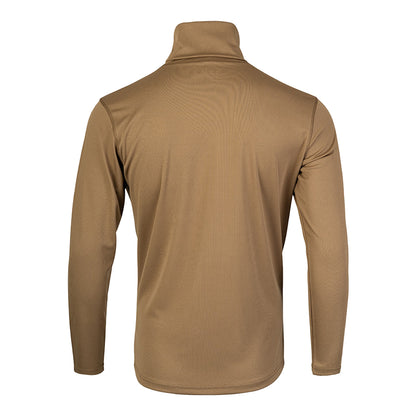 Coyote - Back - Viper Mens Tactical Camo Roll Neck Midlayer