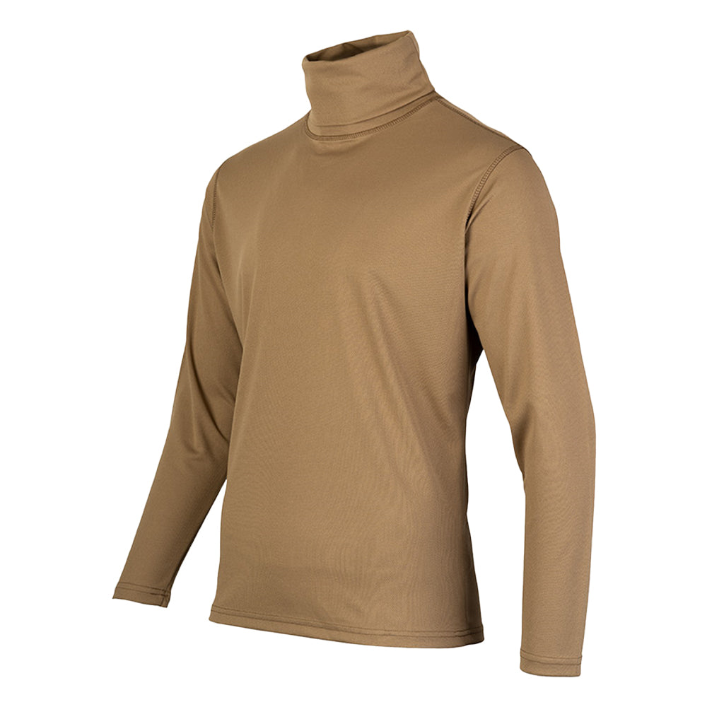 Coyote - Lifestyle - Viper Mens Tactical Camo Roll Neck Midlayer