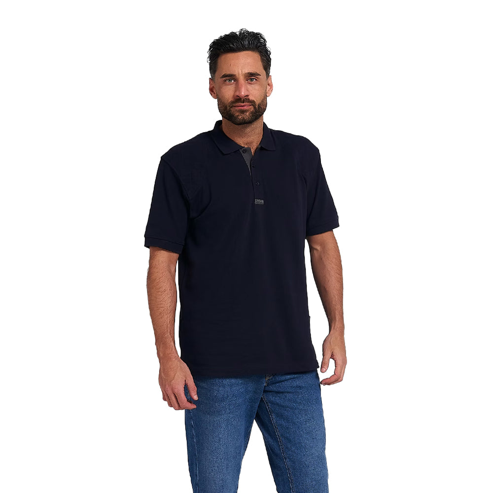 Navy - Front - Jack Pyke Mens Sports Polo Shirt