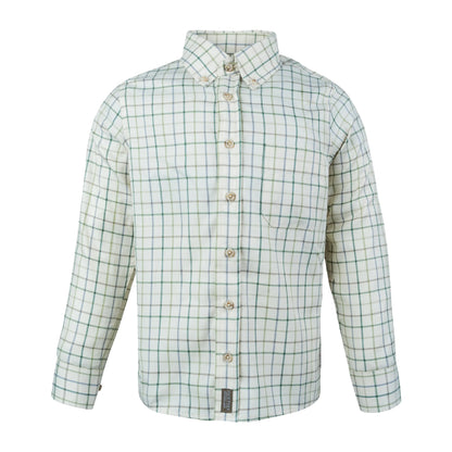 Green - Front - Jack Pyke Childrens-Kids Countryman Checked Shirt