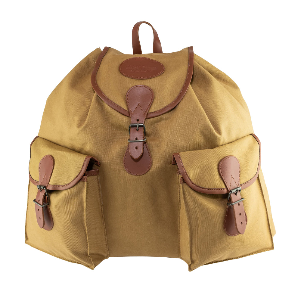 Fawn - Front - Jack Pyke Roe Leather Strap Backpack