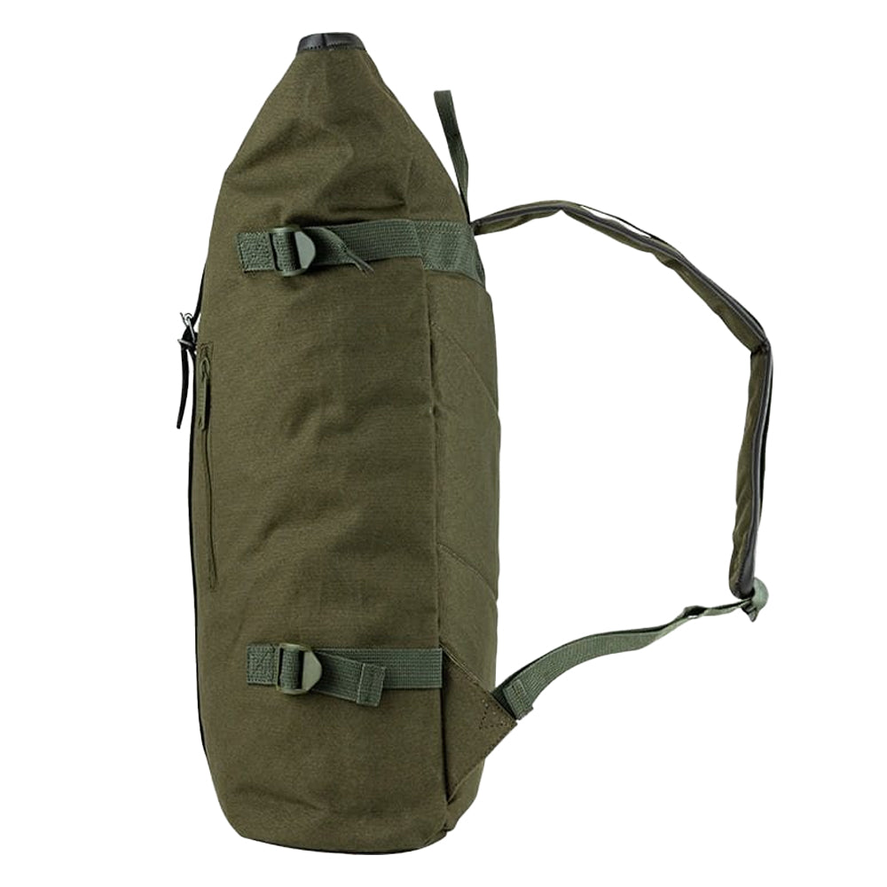 Green - Lifestyle - Jack Pyke Leather Detailing Fold Up Rucksack