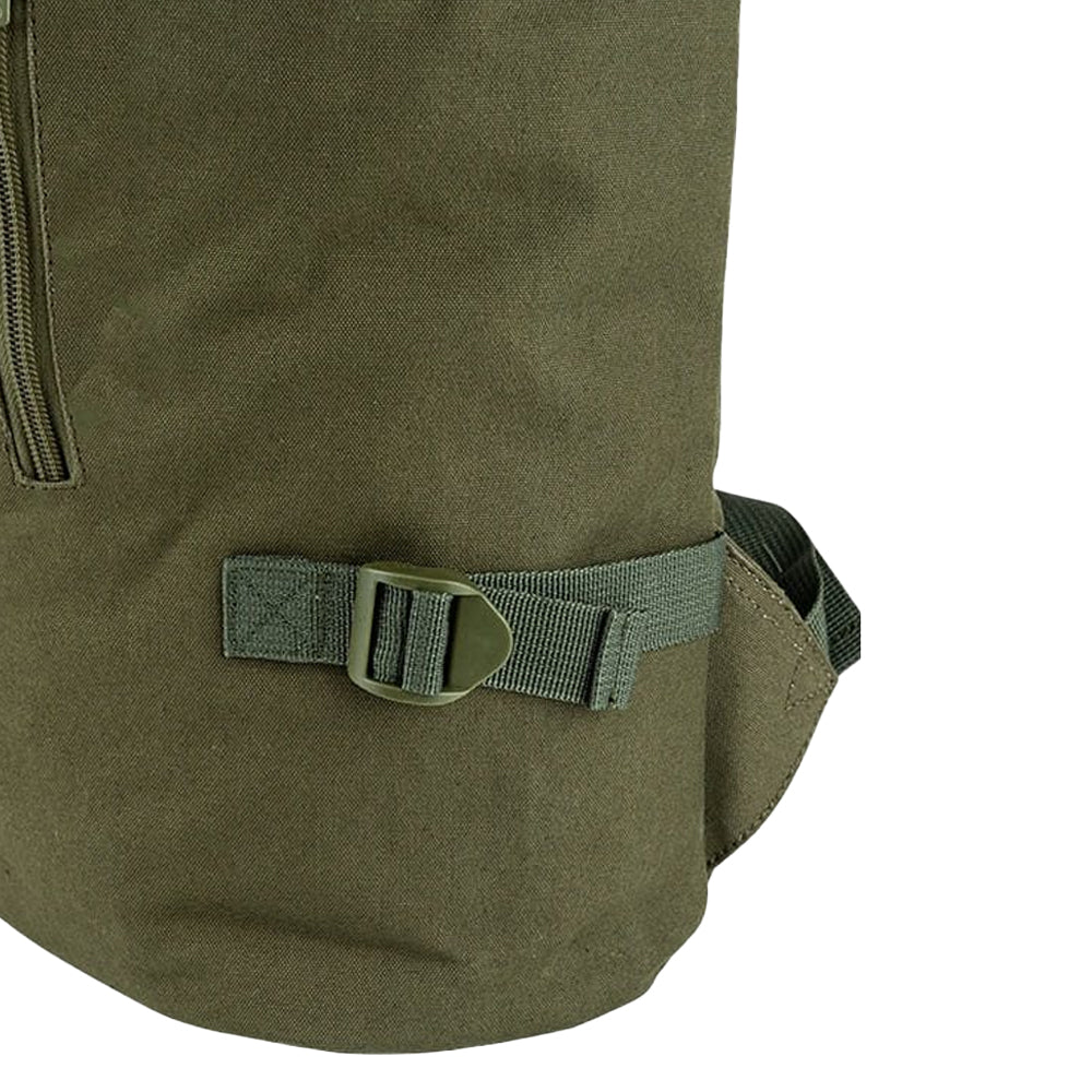Green - Pack Shot - Jack Pyke Leather Detailing Fold Up Rucksack