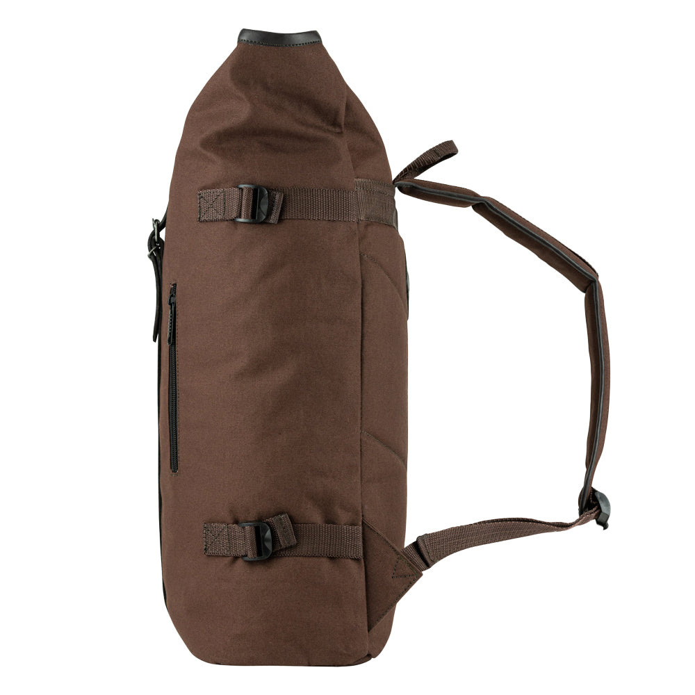 Brown - Lifestyle - Jack Pyke Leather Detailing Fold Up Rucksack