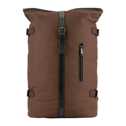 Brown - Front - Jack Pyke Leather Detailing Fold Up Rucksack