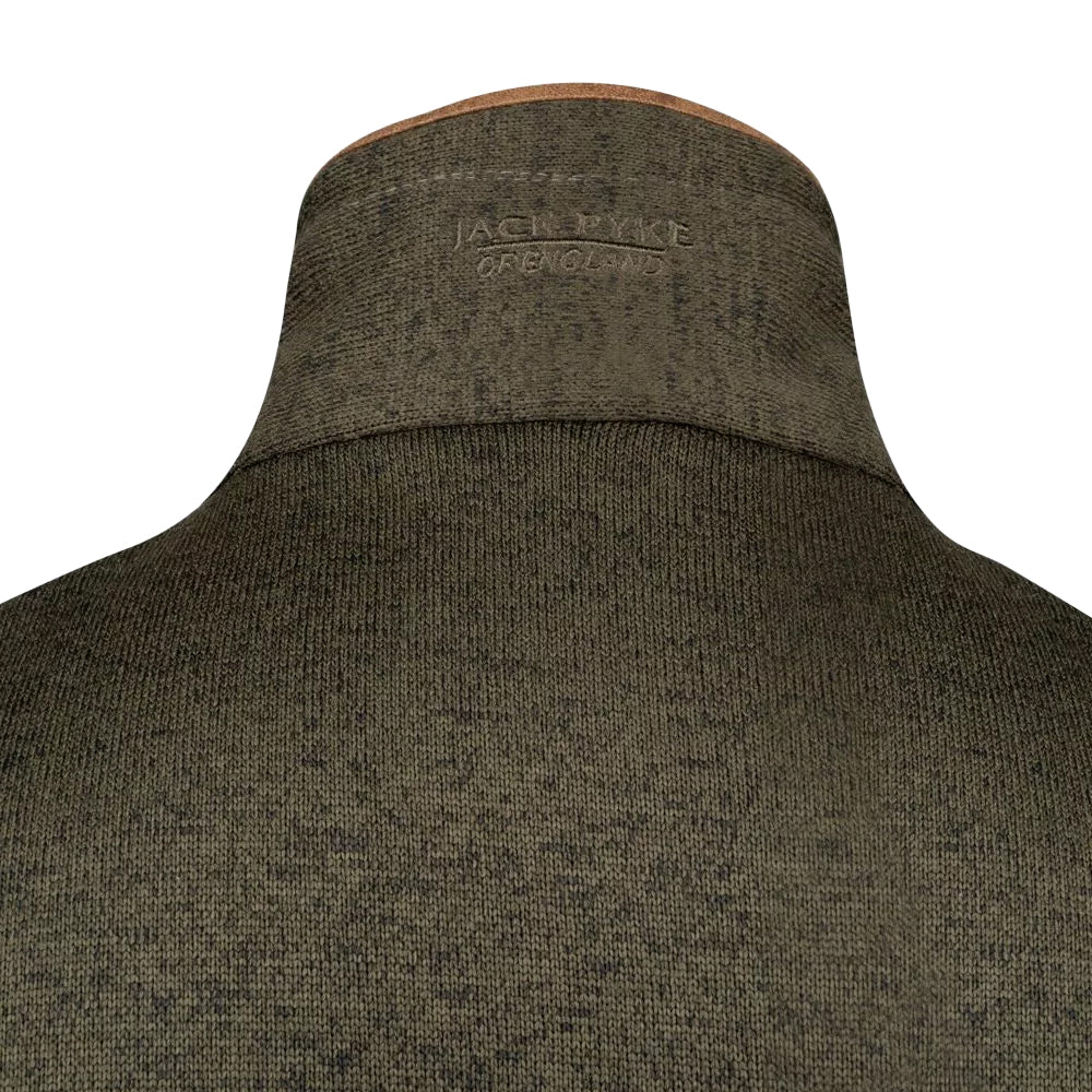 Dark Olive - Pack Shot - Jack Pyke Mens Melange Fleece Gilet